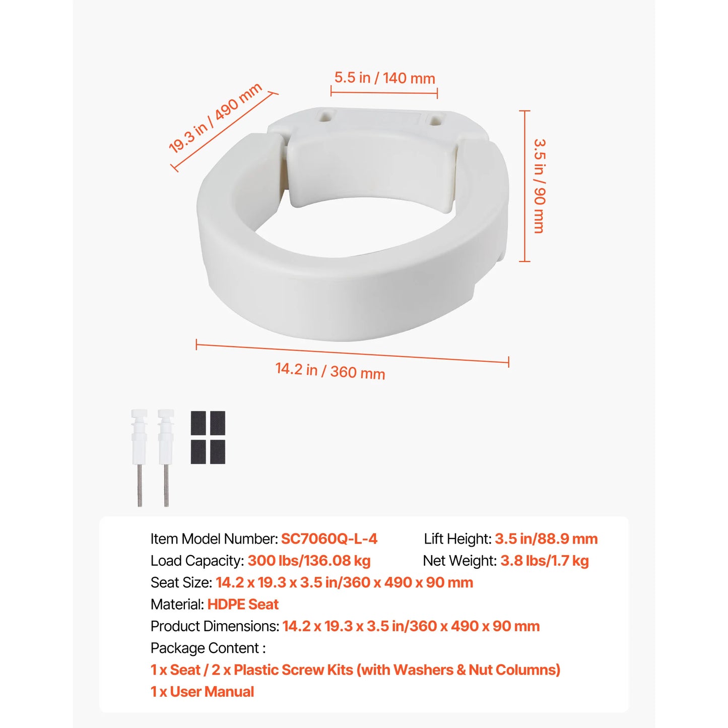 Raised Toilet Seat