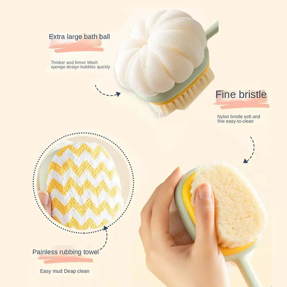 Long Soft Hair Bath Brush Doubleside