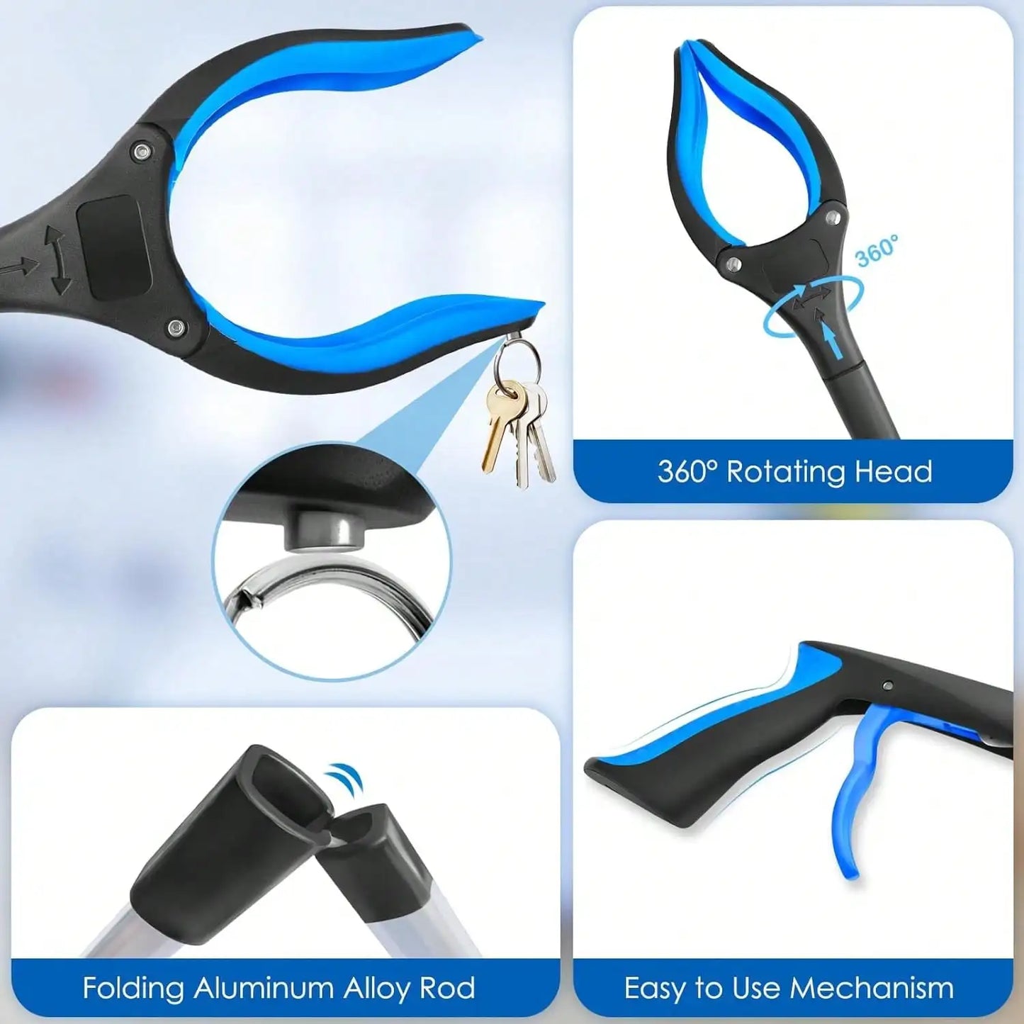 32" Foldable Reacher Tool