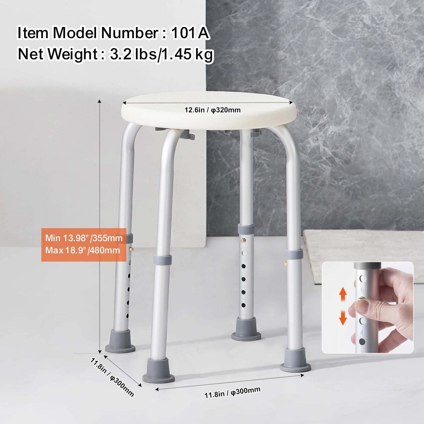 Adjustable Shower Chair